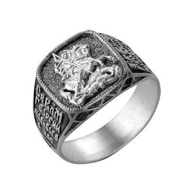 Кольцо выборочное чернение серебро 925* 8-022-3