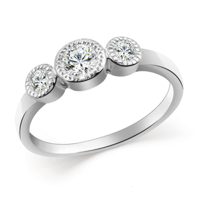 Кольцо с фианитом родированное серебро 925* 10-0162