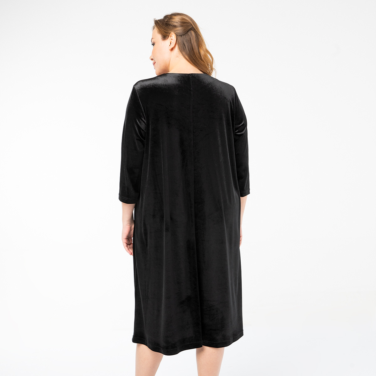 Платье, трикотаж, черный#770/009-027-375/Черный