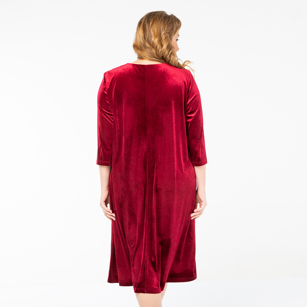 Платье, трикотаж, бордовый#770/009-027-375/Бордовый