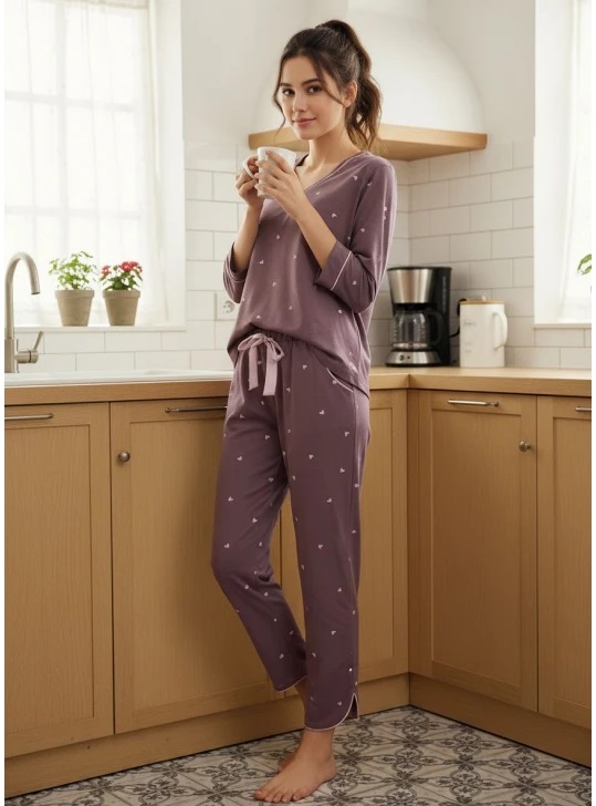 Пижама женская П-150 сердечки