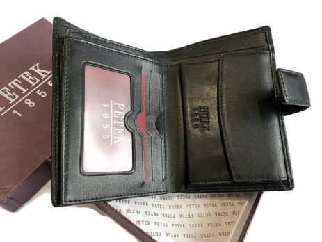 Портмоне вертикальное Petek P-1701 A Black