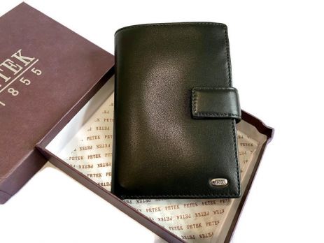 Портмоне вертикальное Petek P-1701 A Black