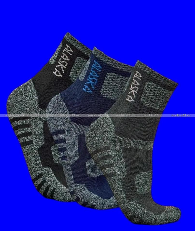 6 ПАР - "АЛЯСКА" Термоноски спортивные подростковые внутри махра арт. V-2