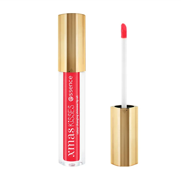 Масло для губ, меняющее оттенок Xmas Kisses colour changing shimmer lip oil essence Германия