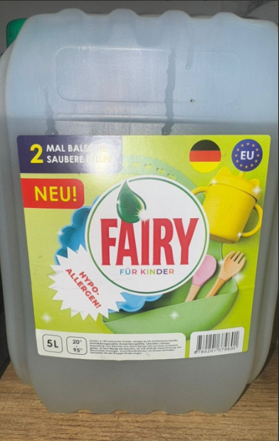 Гель для мытья посуды Fairy 5 л. Детский