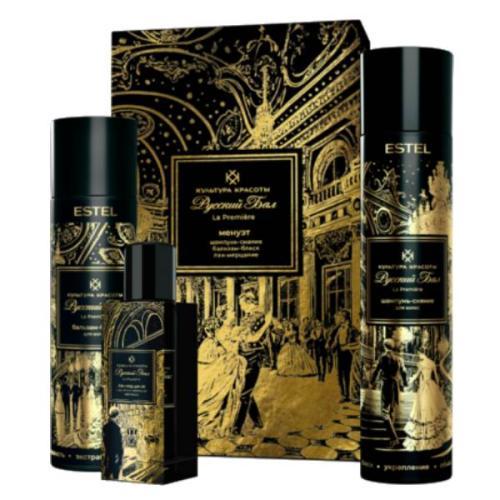 Набор "Русский бал. Менуэт": шампунь 300 мл + бальзам 250 мл + лак 75 мл (Estel Professional, Культура красоты)