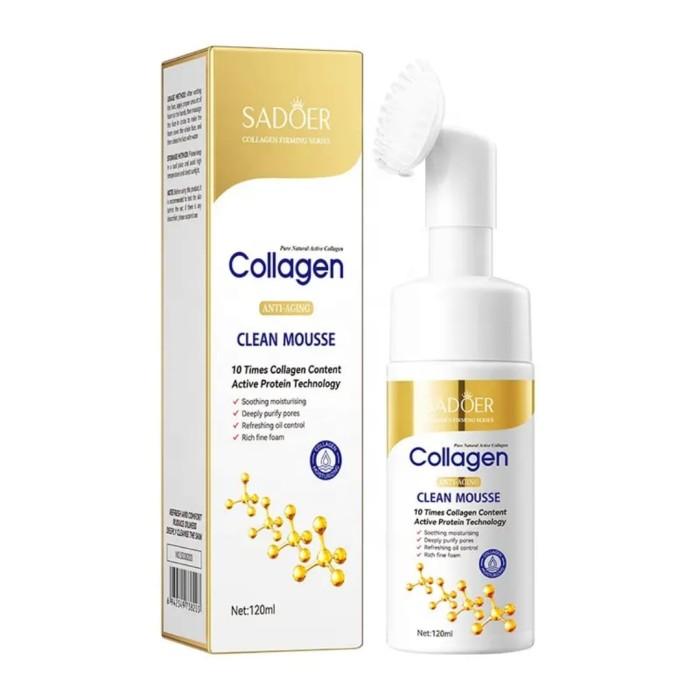 Пенка - Мусс для умывания COLLAGEN Anti-Aging Антивозрастная КОЛЛАГЕН (щеточка) 120мл (SD-38203)