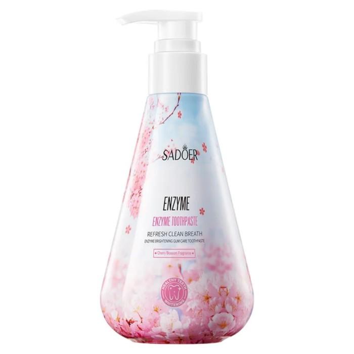Зубная паста ENZYME Cherry Blossom Отбеливающая, От налёта ЭНЗИМЫ с Сакурой (дозатор) 220г (SD-10750)