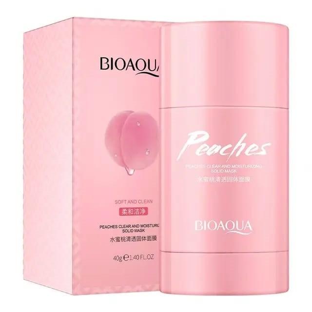 BIOAQUA Маска для лица Стик PEACHES Глиняная ПЕРСИК 40г (BQY30465)