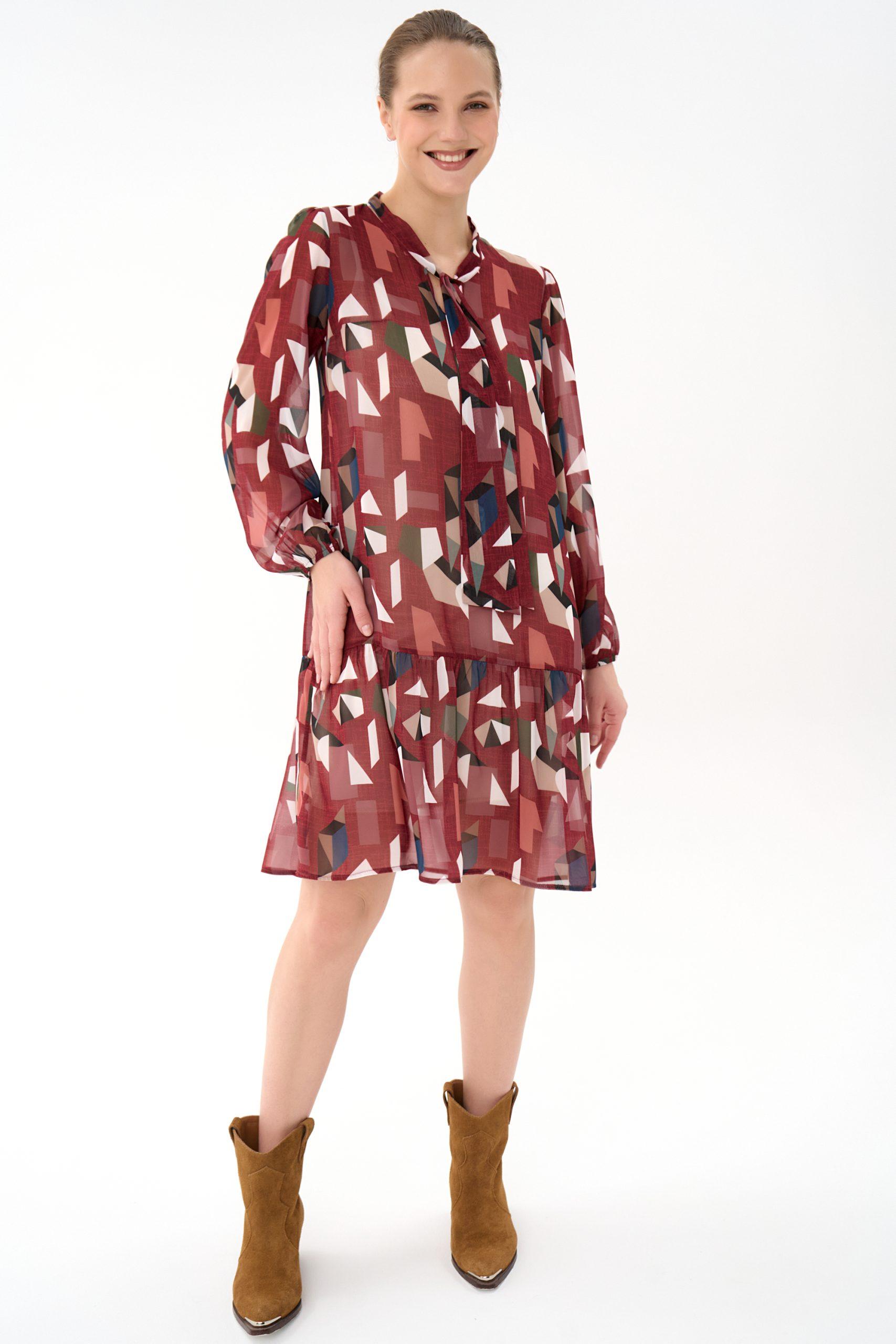 Платье Нежный акцент – 2 (красный)