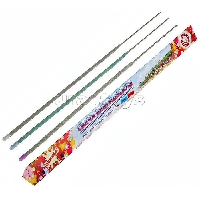 Бенгальская свеча 400мм. "Триколор" 1/27/3