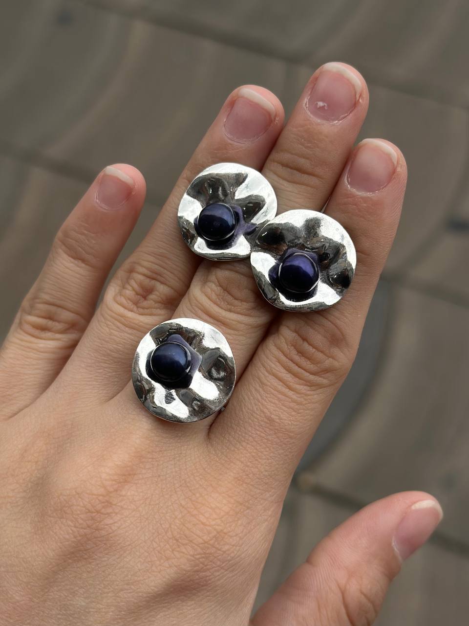 Шикарная работа Дагестанских мастеров, комплект с жечугом. Серебро 925 пробы