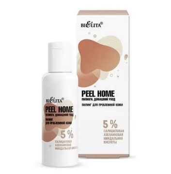 PEEL HOME, ПИЛИНГИ Пилинг для пробл. кожи "5% салицил, азелаин, минд. кислоты" 50мл( до 09,26) /12