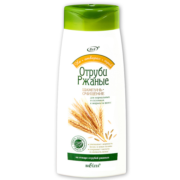 Шампунь-очищение На отварах трав Отруби ржаные, 480 мл