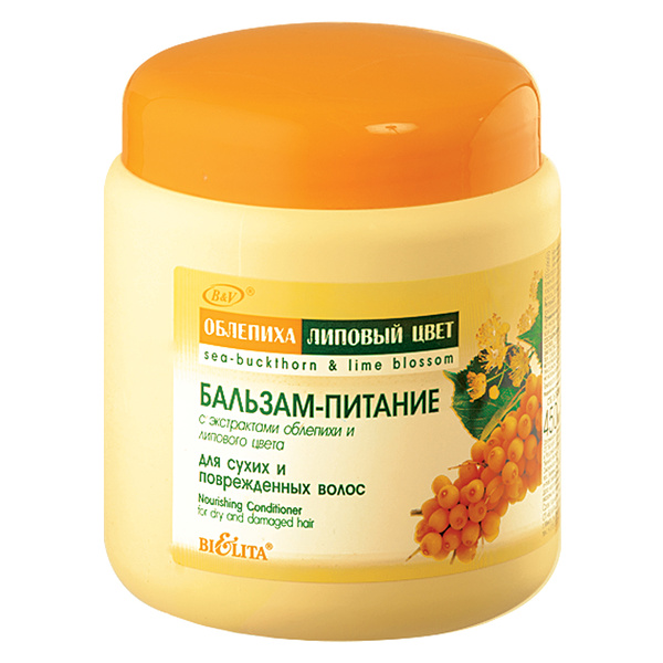 Бальзам-питание для сухих и поврежденных волос Облепиха, 450 мл
