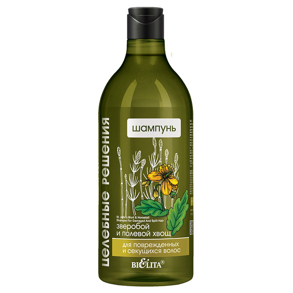 Шампунь для поврежденных и секущихся волос "Зверобой и полевой хвощ", 750 мл