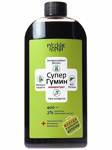Супергумин 2%. Детокс, сорбент, от вирусов, 400 мл