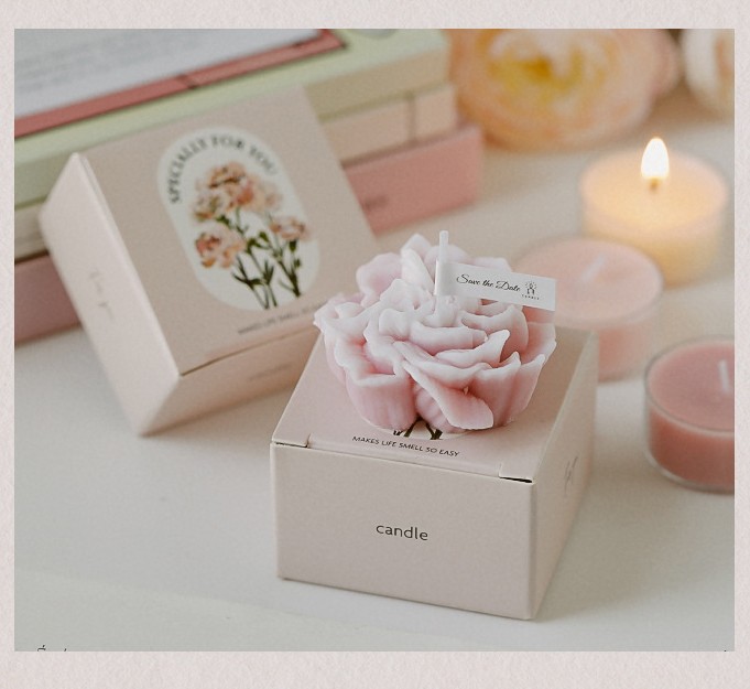 Свеча ароматическая фигурная "ЦВЕТОК" в коробке, 5,7 см. 4316