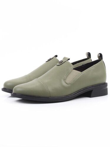 06-M47-18 GREEN Туфли женские (натуральная кожа)
