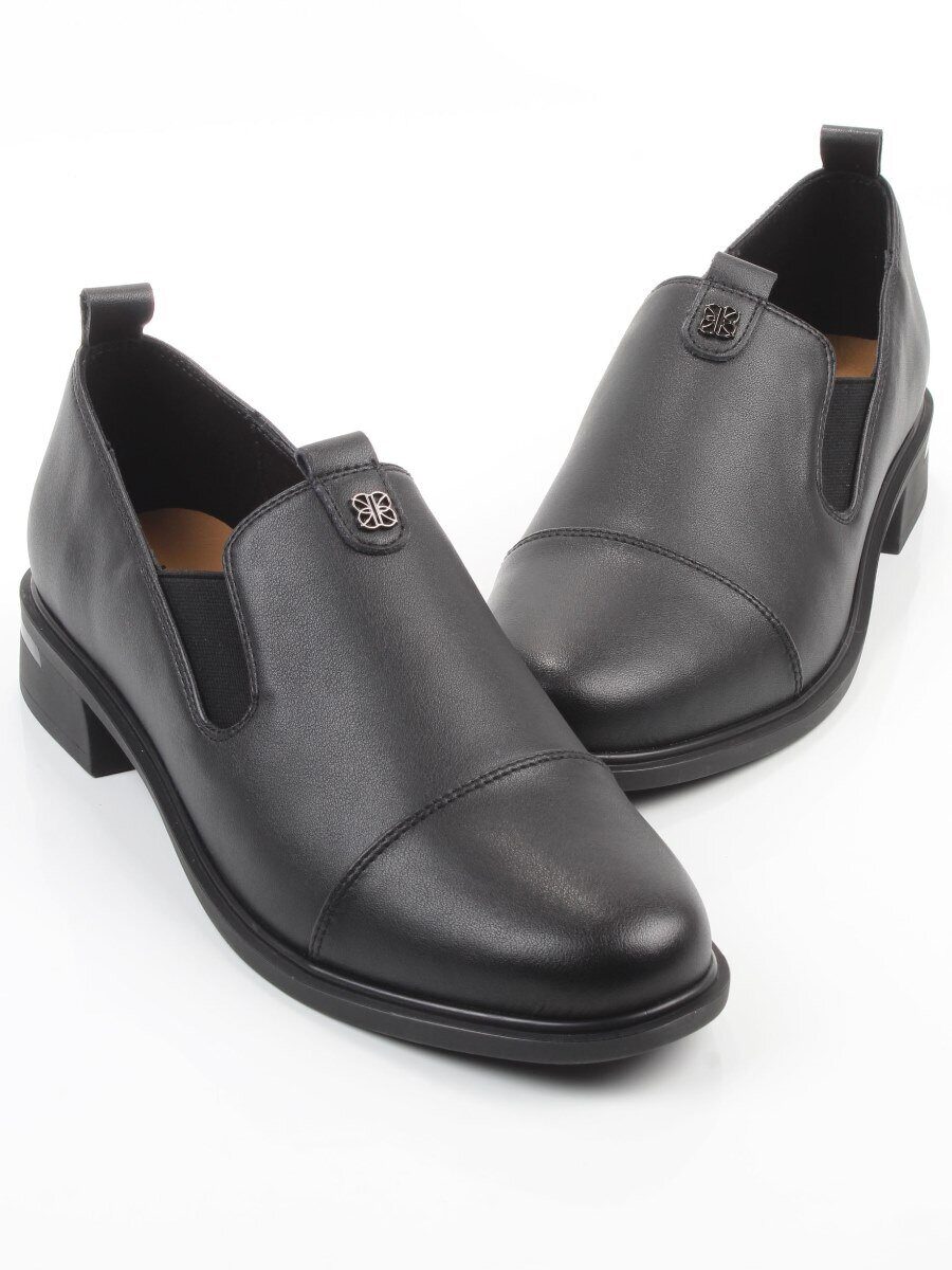 06-M47-17 BLACK Туфли женские (натуральная кожа)