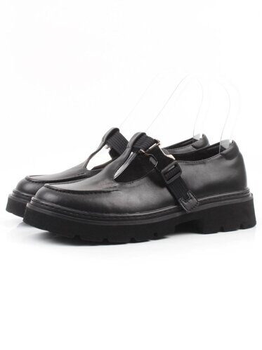 06-DLG06-1 BLACK Туфли женские (натуральная кожа)