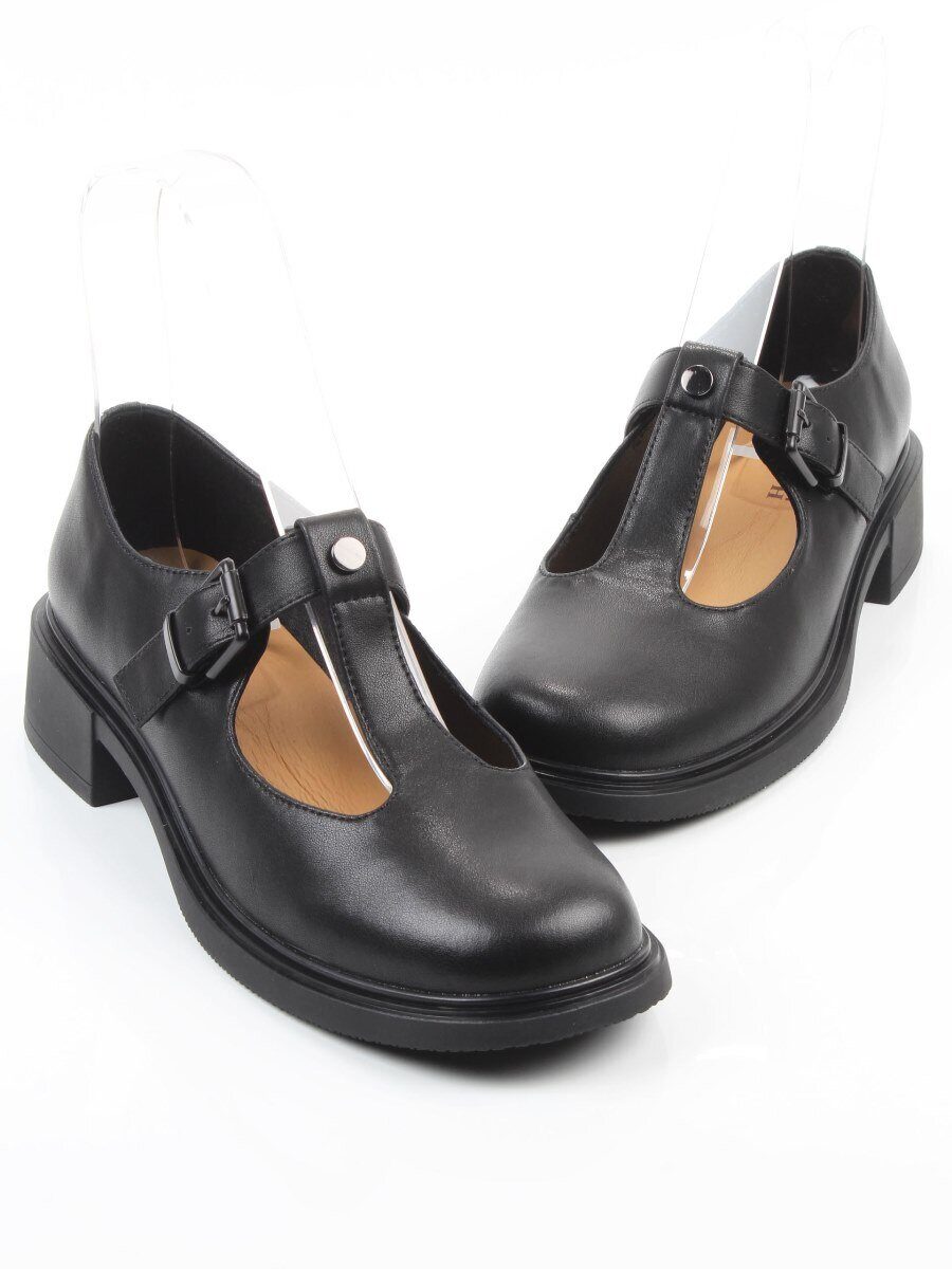 06-M47-15 BLACK Туфли женские (натуральная кожа)