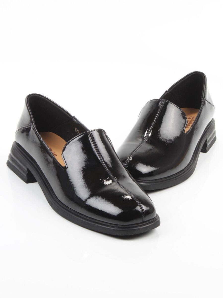 06-M47-3 BLACK Туфли женские (натуральная кожа)