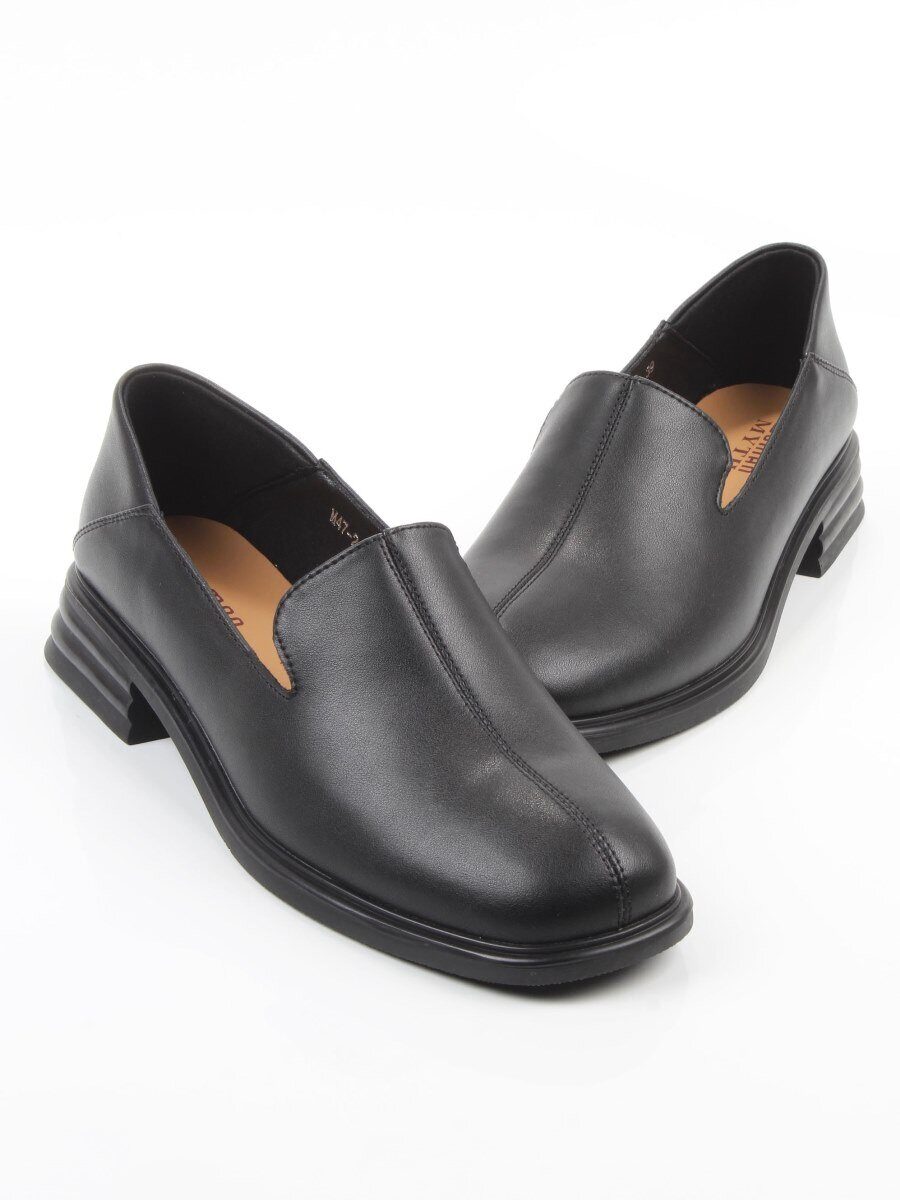 06-M47-2 BLACK Туфли женские (натуральная кожа)