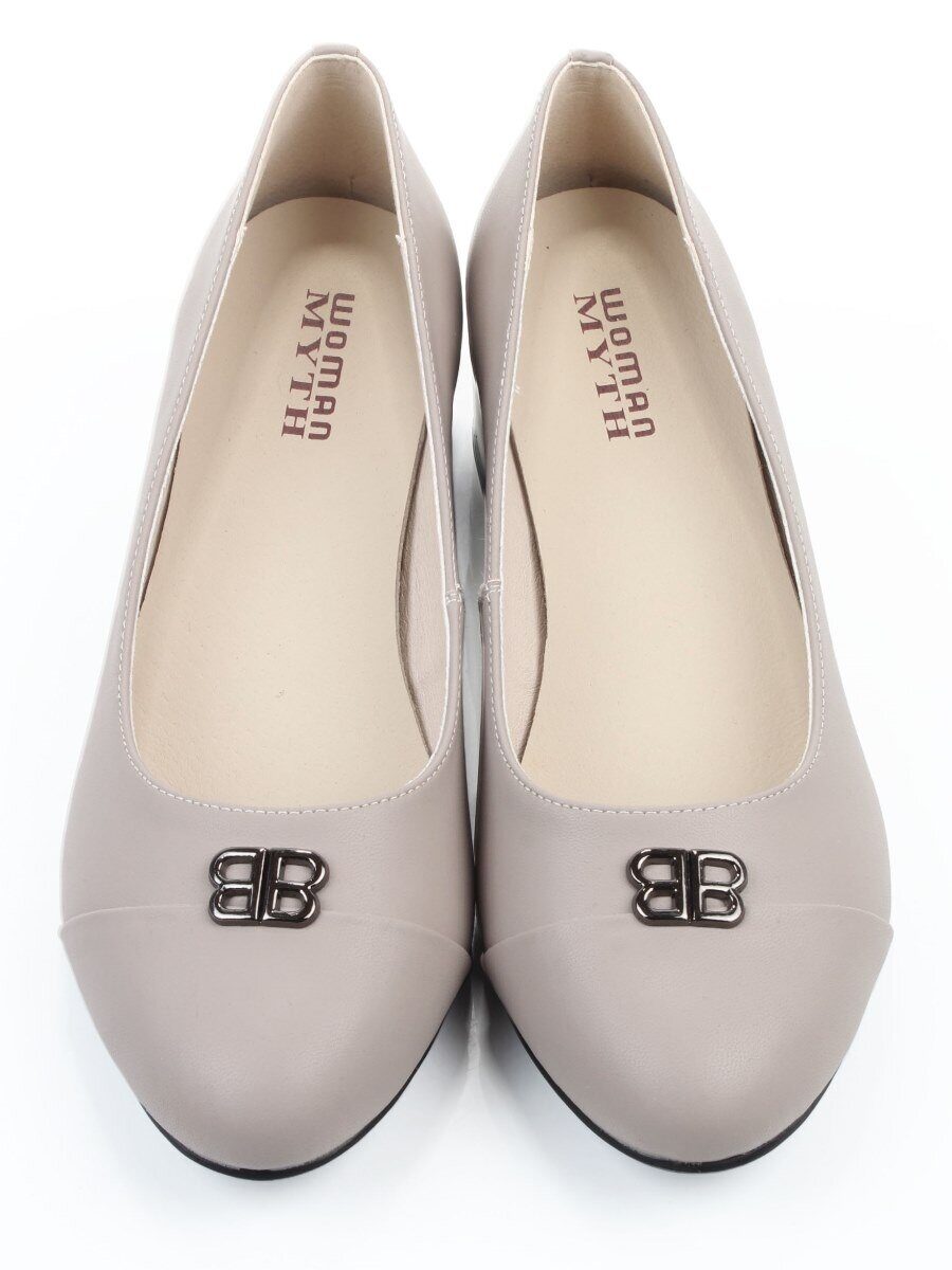 06-M47-5 KHAKI Туфли женские (натуральная кожа)