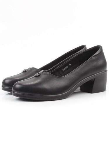 06-YDN15-20 BLACK Туфли женские (натуральная кожа)