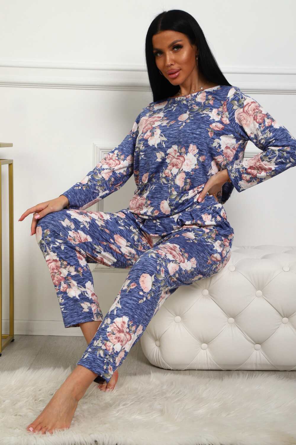 Женский костюм с брюками 358мс