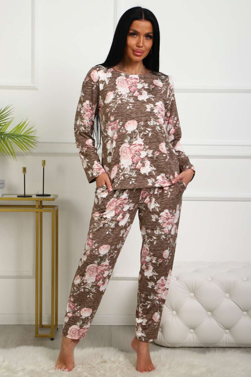 Женский костюм с брюками 358мс