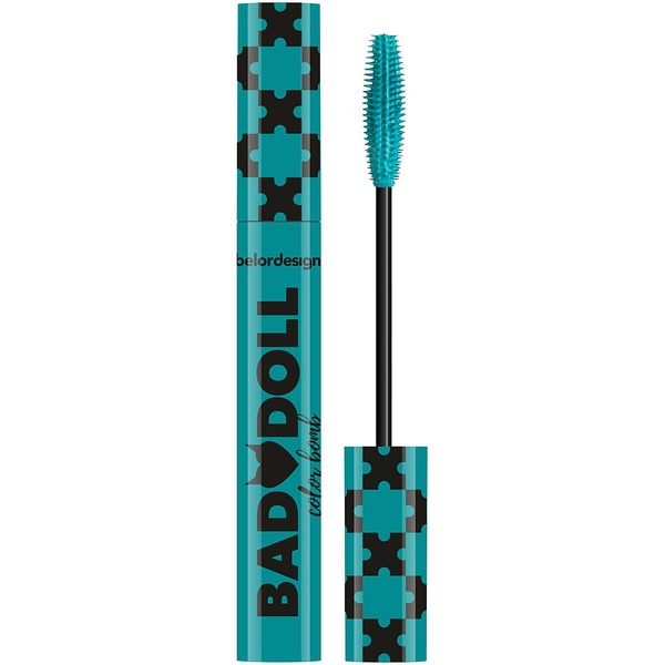 БЕЛОР ДИЗАЙН Тушь BAD DOLL цветная объёмная голубая /5