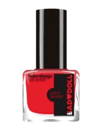BelorDesign Лак для ногтей Bad Doll GRAZY NEON тон 304 алый 6мл