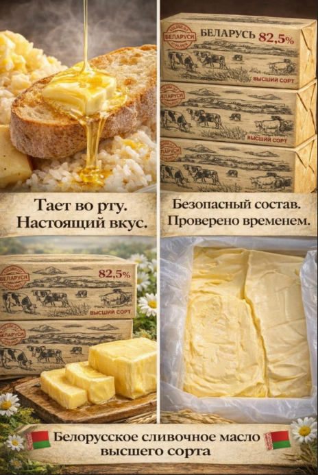 Новинка  1 кг Белорусское сливочное масло