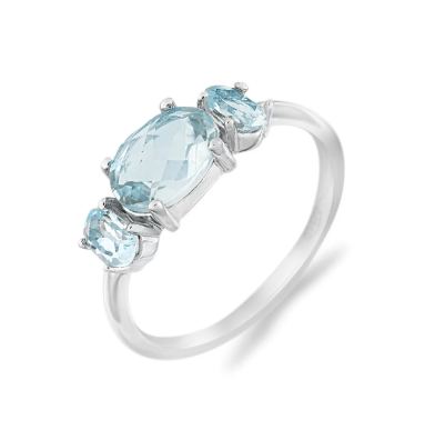 Кольцо, топаз, Селеста