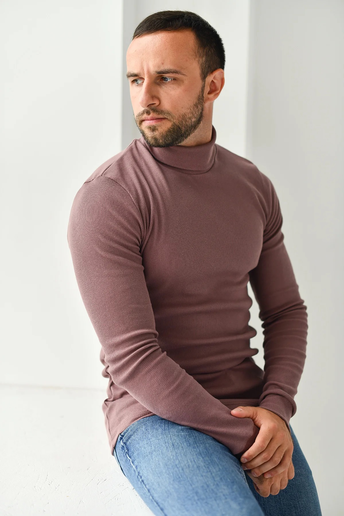 Водолазка мужская (высокая стойка) Артикул: 1937-Кш