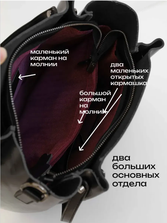 Сумка женская кожаная NN 322# Black