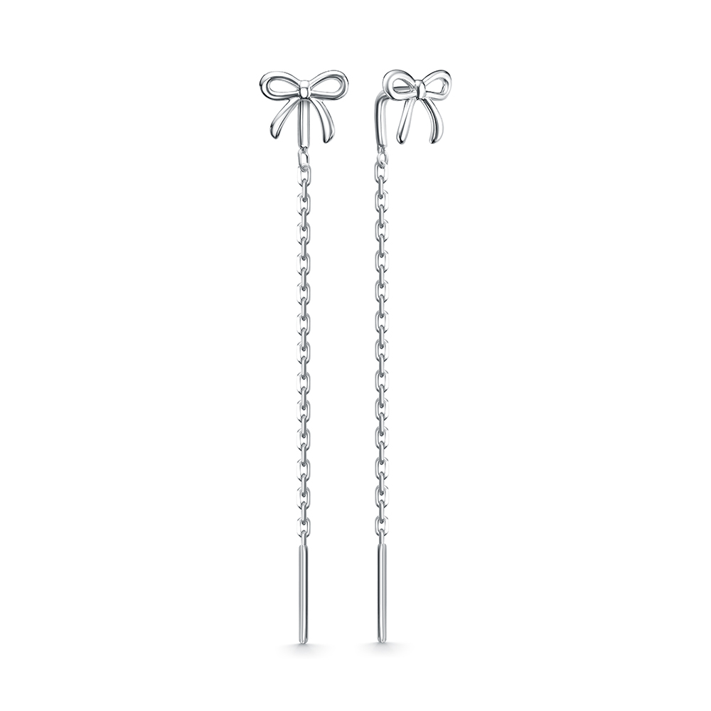 2644 Серьги родированные серебро 925*