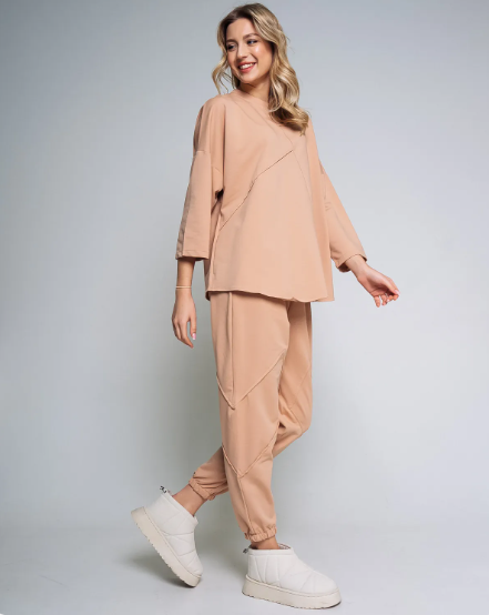 Костюм #БШ1728, бежевый