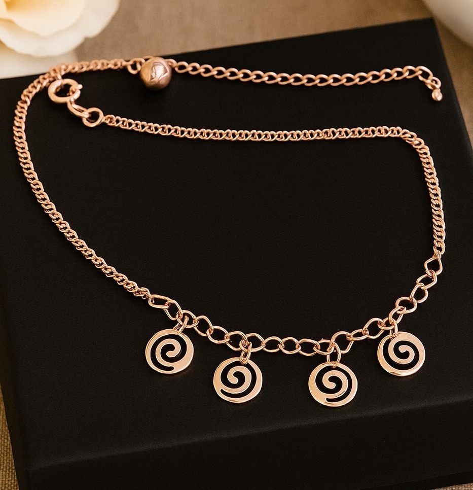 Браслет анклет на ногу коллекция Xuping покрытие позолота