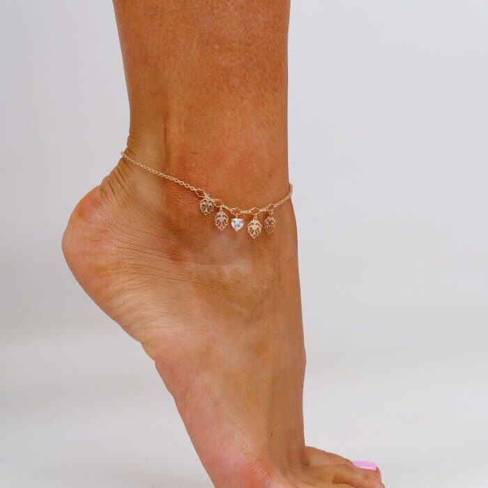 Браслет анклет на ногу коллекция Xuping покрытие позолота