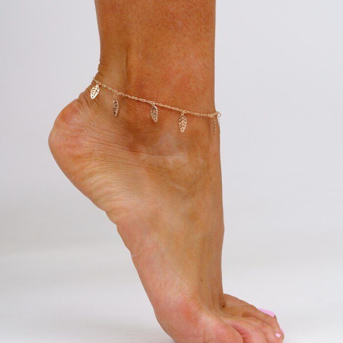 Браслет анклет на ногу коллекция Xuping покрытие позолота