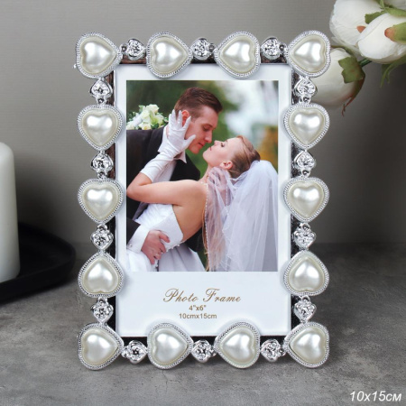 Фоторамка 10x15 Сердце / CZ-081-2A /уп 96/