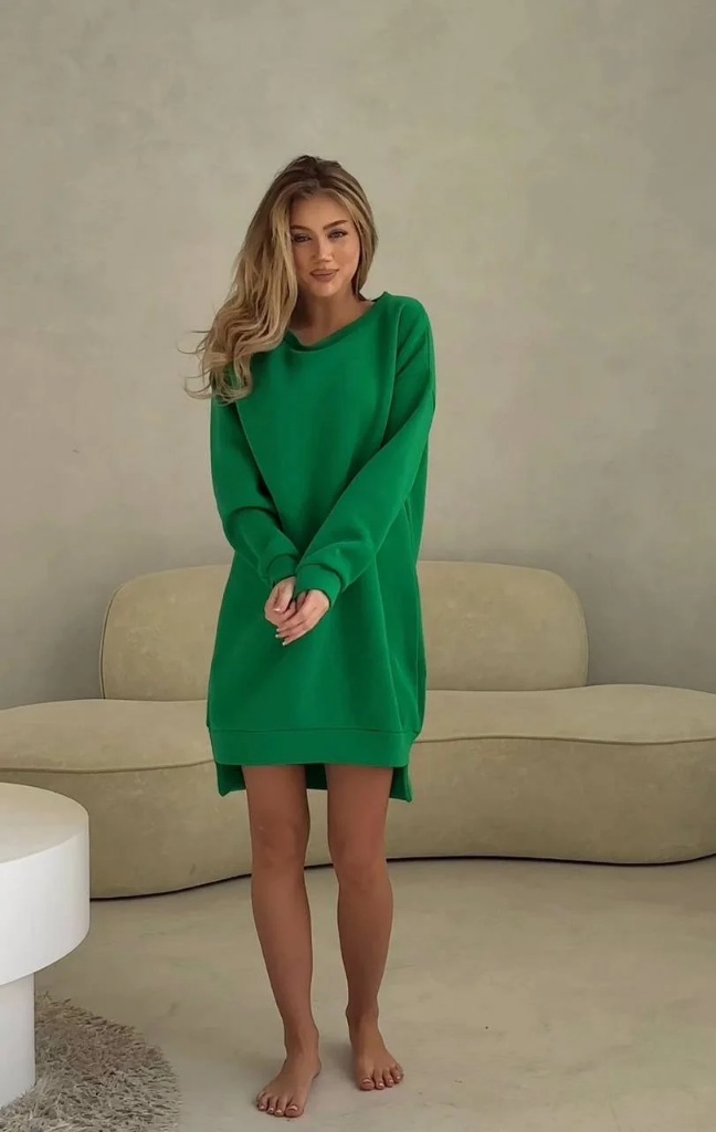 Платье #БШ1677, теплое с флисом, ремень широкий в комплекте