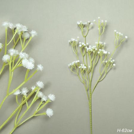 Цветок искусственный БЕЛЫЙ 63 см / ZHQ-8