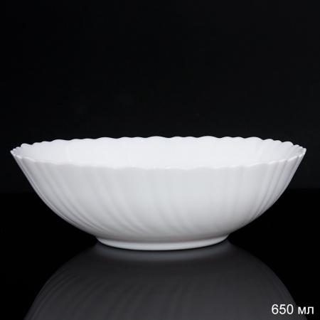 Салатник 650 мл 175 мм Классика тарелка глубокая TW-70 (WHITE)