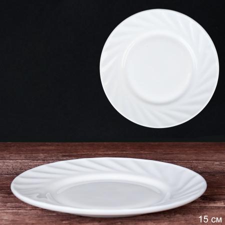 Тарелка плоская 150 мм десертная Классика белая HP-60XN ( WHITE )