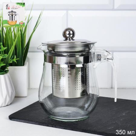 Чайник заварочный с ситом 350 мл / 8327C /уп 100/